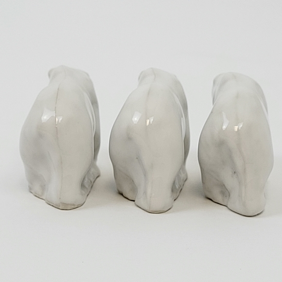 Vintage Wade England Red Rose Tea Polar Bear Figures - Picture 4 of 7